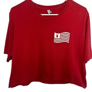 Dutch Bros LARGE+XL VINTAGE Red Cropped Flag Dutch State Of Mind DB 1992